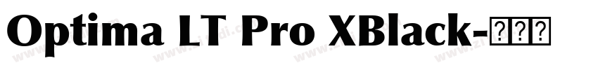 Optima LT Pro XBlack字体转换